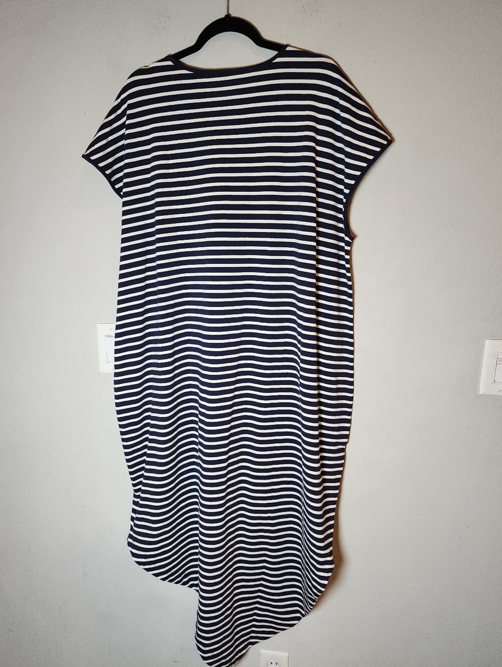 NWT Universal Standard Pima Cotton Iconic Geneva Dress Navy White Stripe 3X - Picture 8 of 16